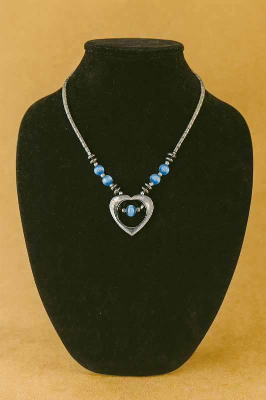 Blue Heart Harmony Necklace