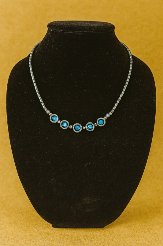 Blue Orbit Necklace