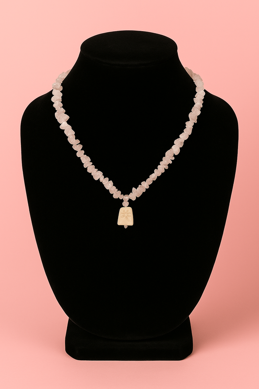 Heart Calm Rose Quartz Necklace