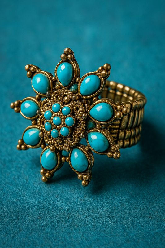 Turquoise Bloom Ring