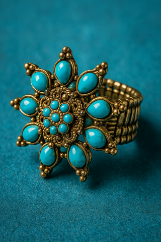 Turquoise Bloom Ring