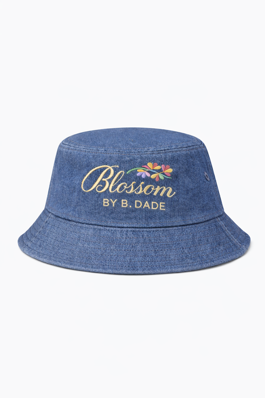 Bloom Collection Bucket Hat – Denim Blue