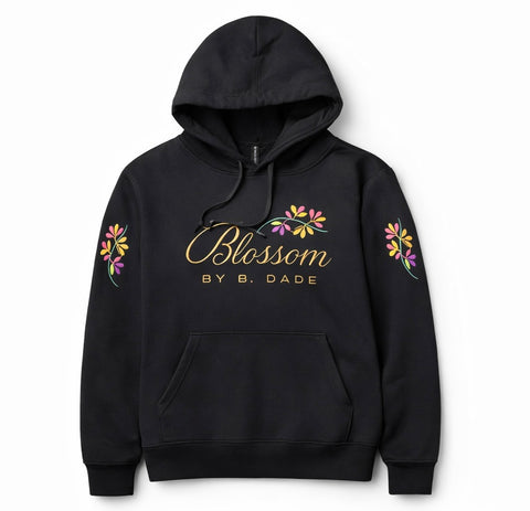 Bloom Collection Hoodie –Black