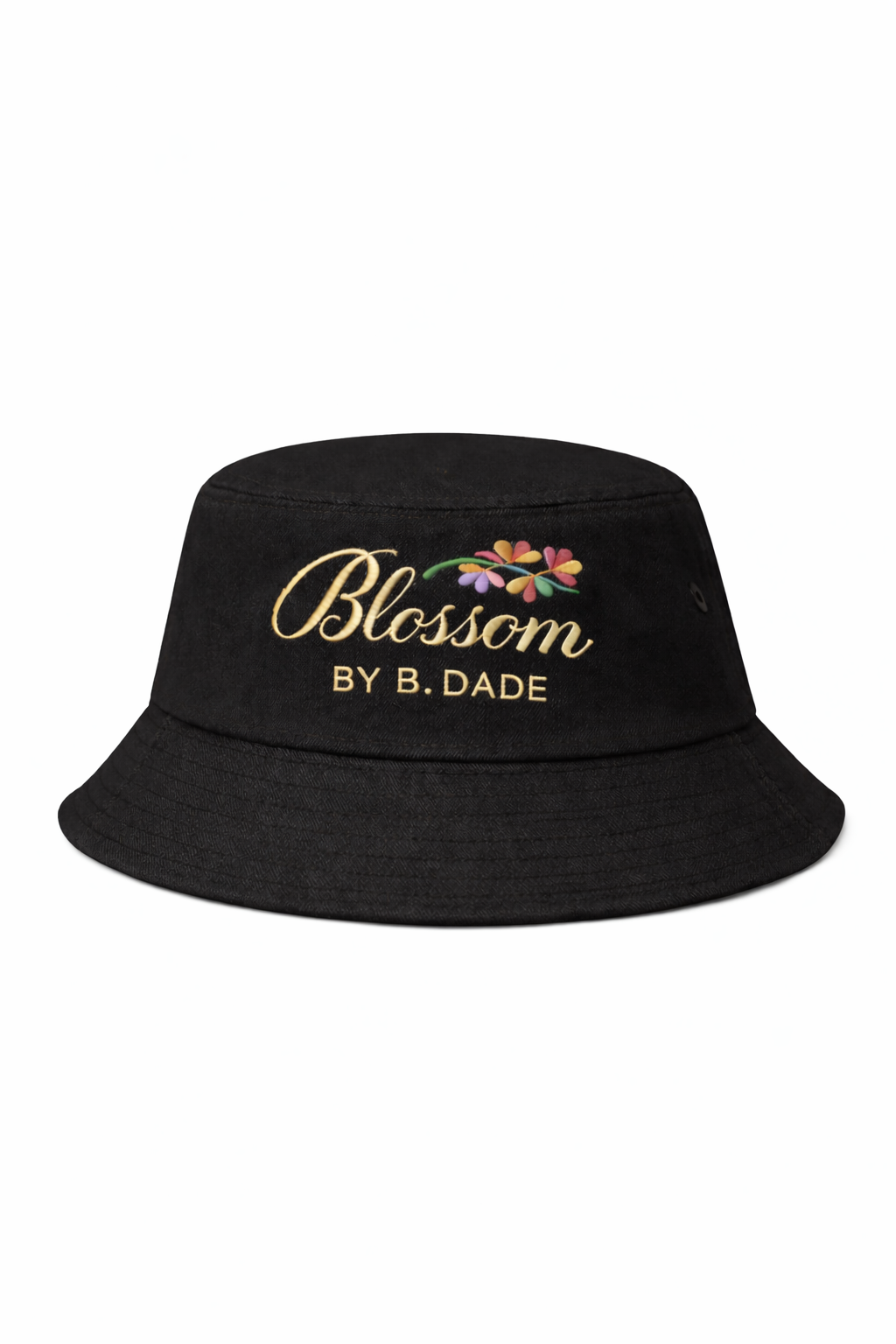 Bloom Collection Bucket Hat – Black